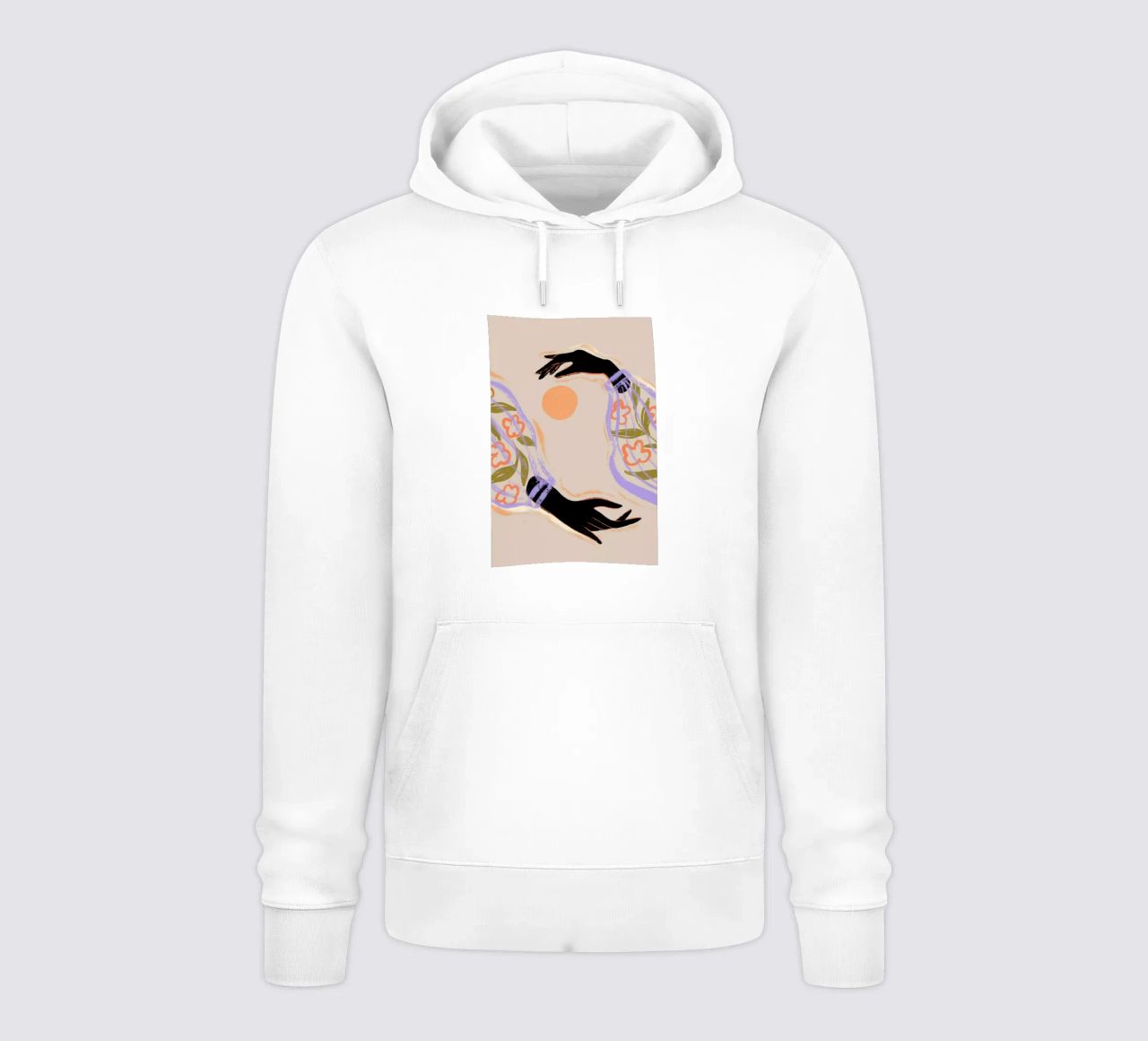 Yin Yang felpa con cappuccio da Arty Guava