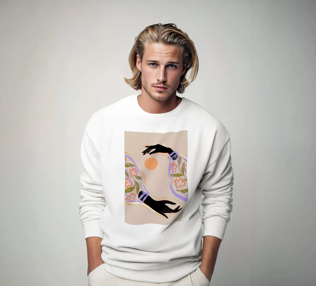Yin Yang Sweatshirt von Arty Guava