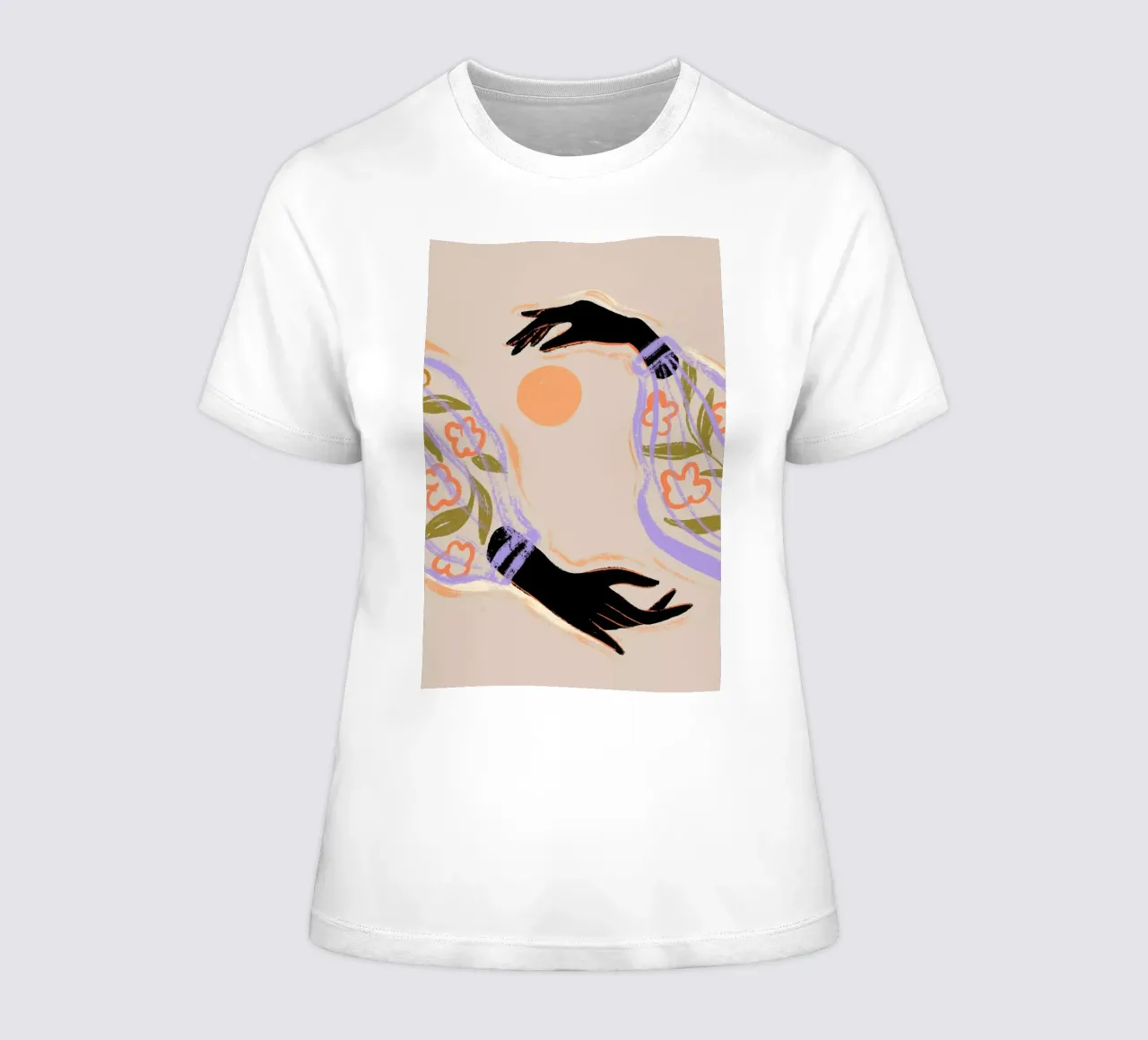 Yin Yang t-shirt da donna da Arty Guava