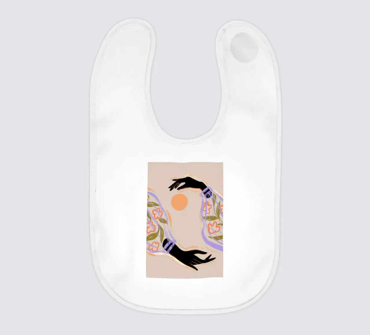 Yin Yang baby bib by Arty Guava