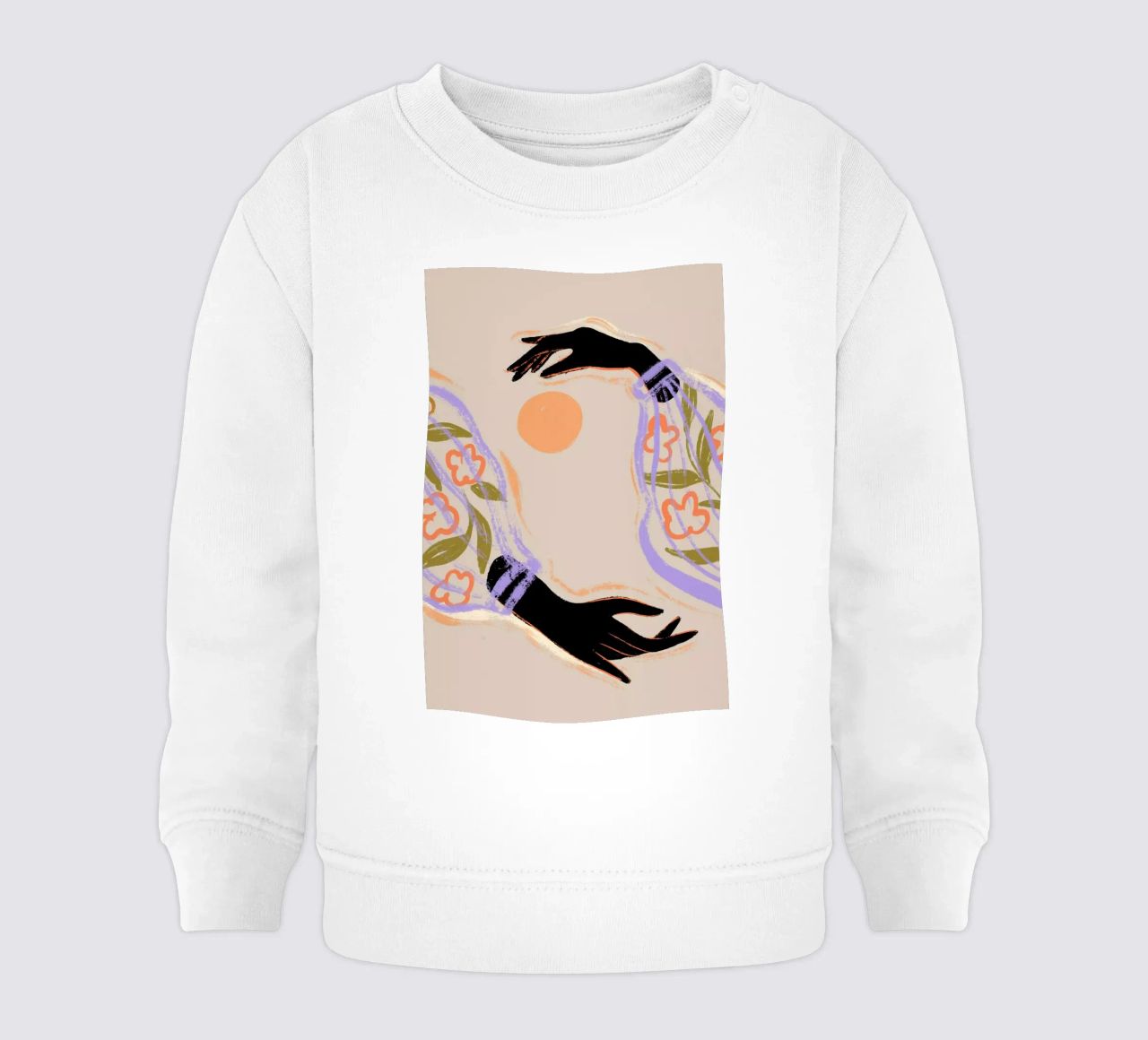 Yin Yang felpa neonato da Arty Guava