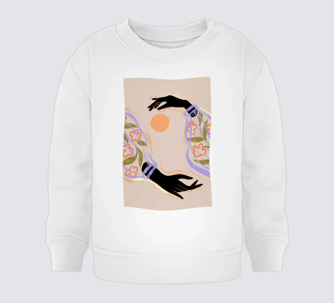 Yin Yang felpa neonato da Arty Guava