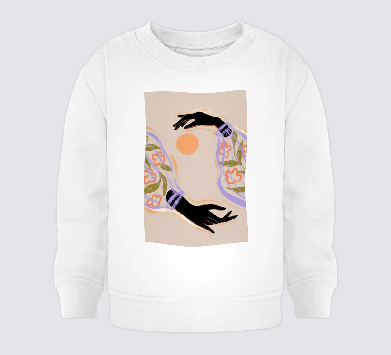 Yin Yang sudadera de bebé de Arty Guava