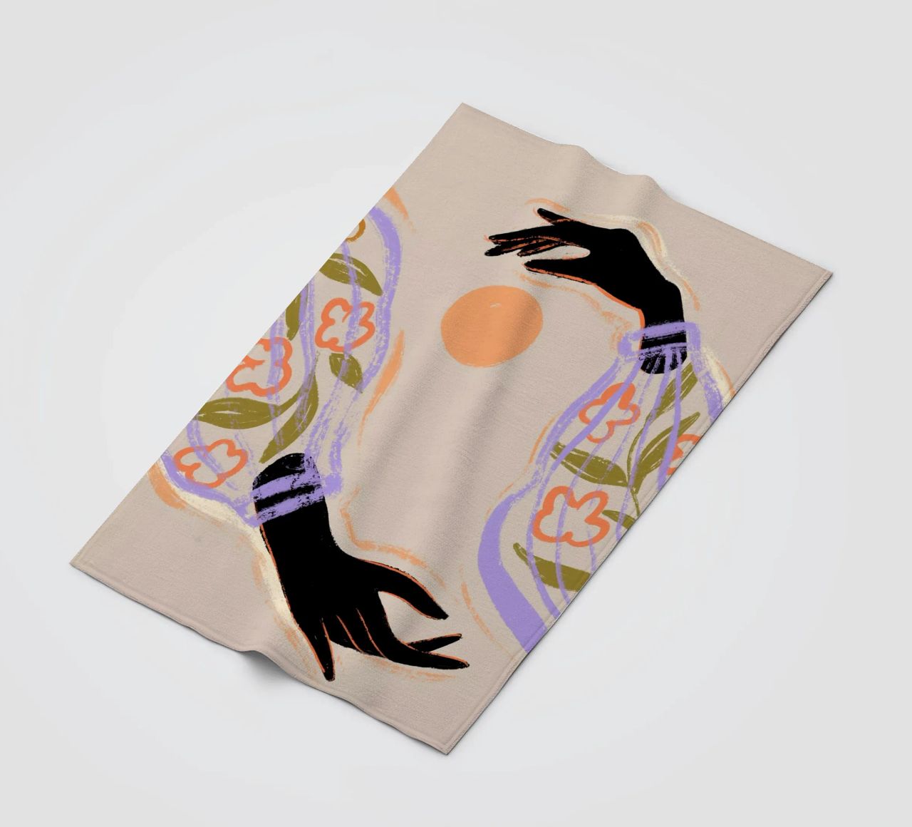 Yin Yang coperta in pile da Arty Guava