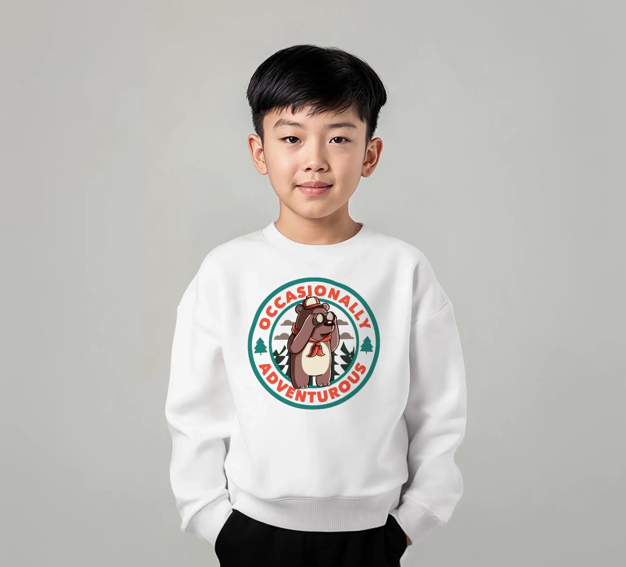 Af en toe avontuurlijk kinder sweatshirt van Tobe Fonseca