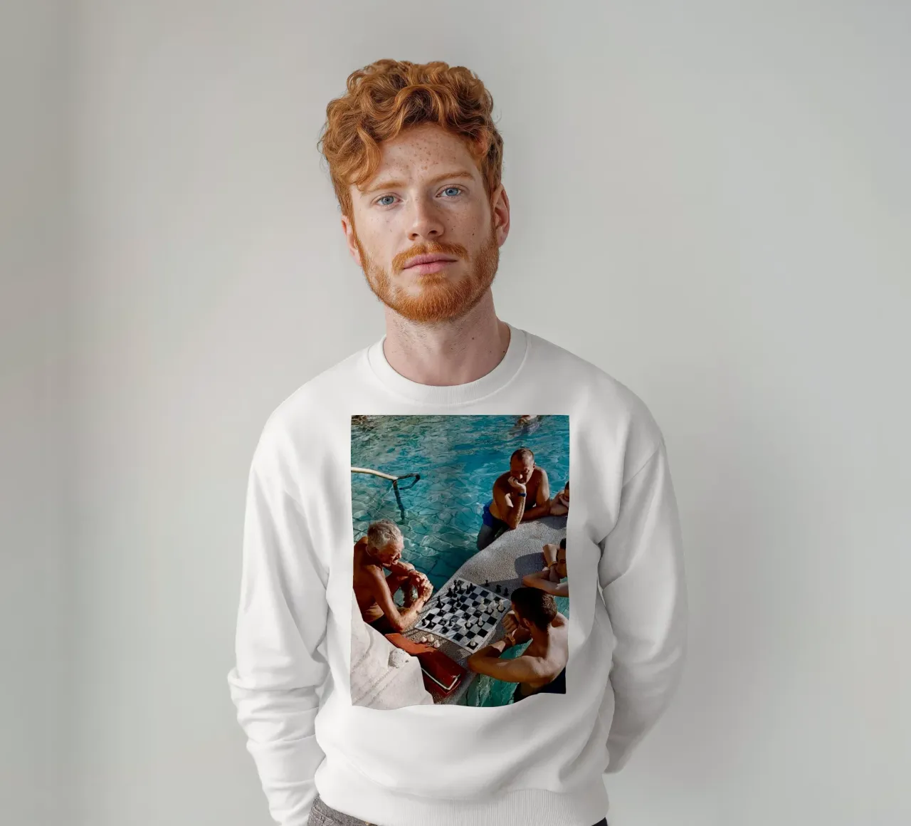 Checkmate Retro Print, Póster Vintage, Pool Print sudadera de TheTravelClub