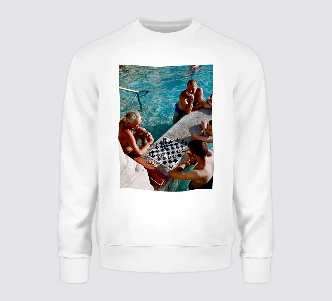 Checkmate Retro Print, Póster Vintage, Pool Print sudadera de TheTravelClub