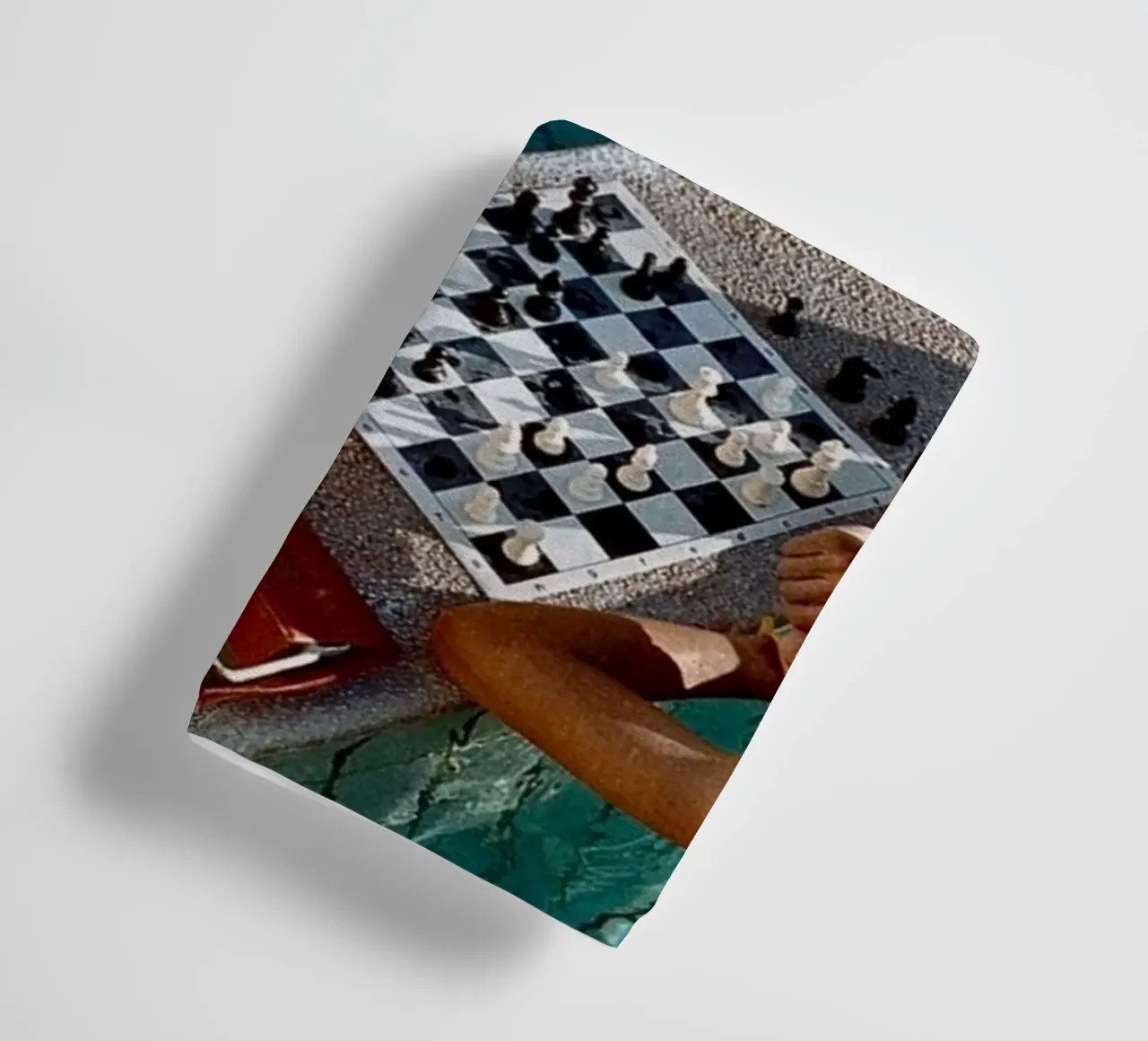 Checkmate Retro Print, Vintage Poster, Pool Print towel by TheTravelClub