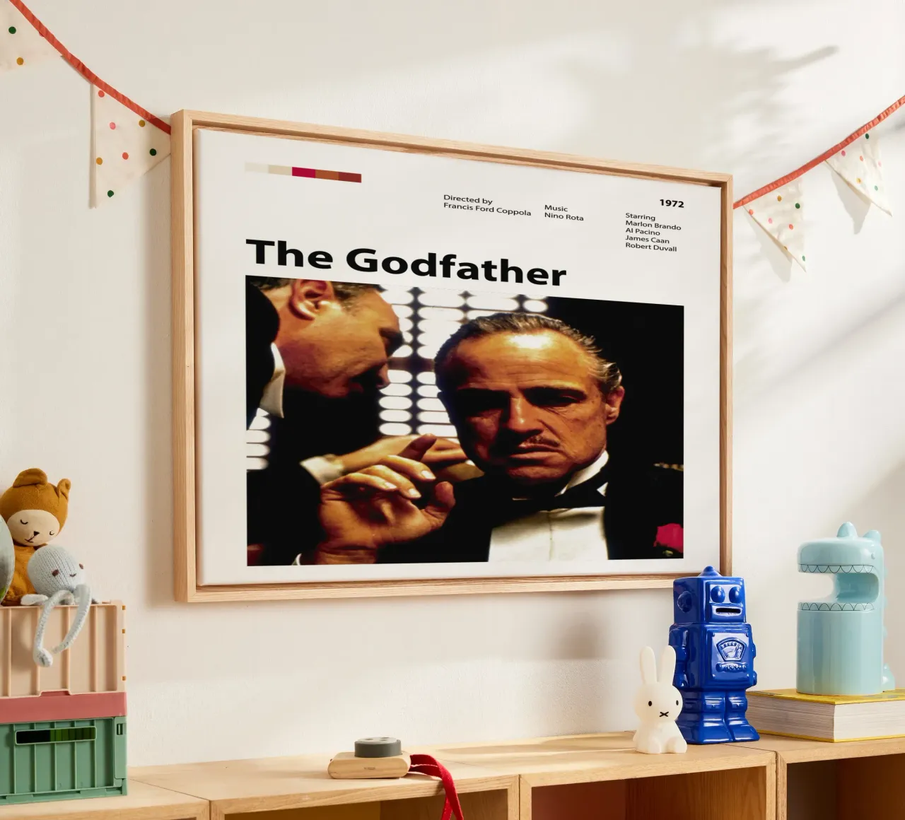 De Godfather canvas met Baklijst van 🎞 The Movie Wall