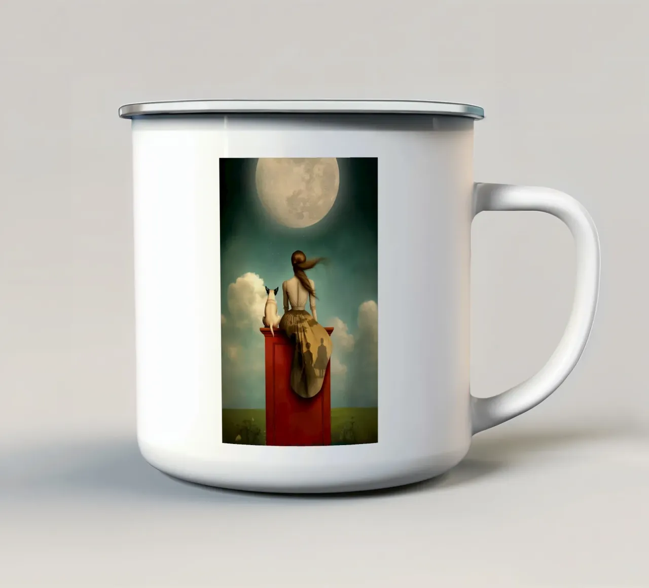 La Luna tazza in smalto da christephania