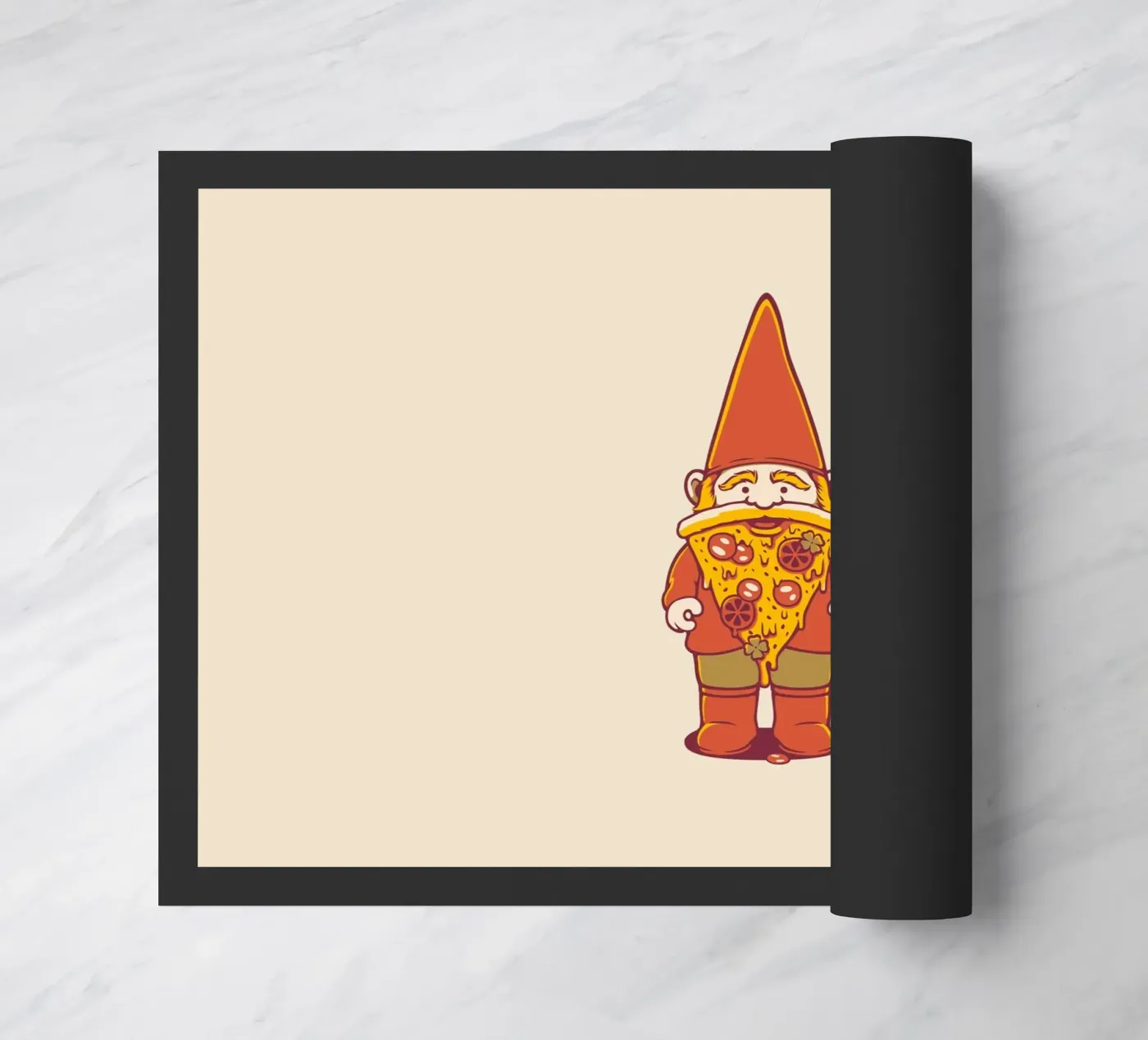 Pizza Kabouter deurmat van Tobe Fonseca