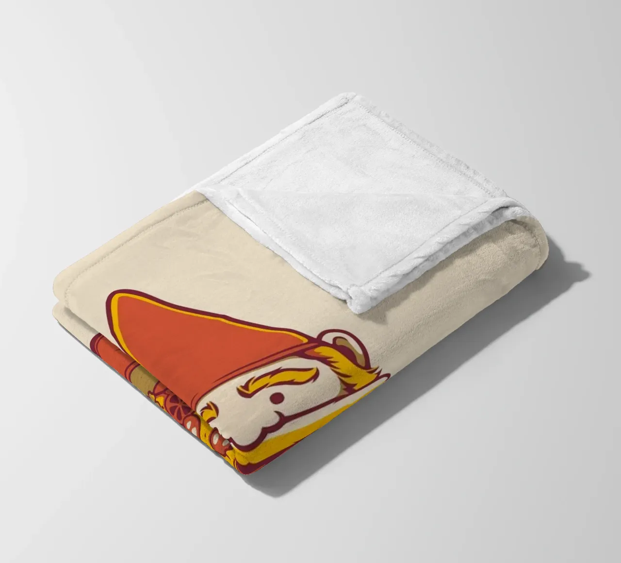 Pizza Gnome fleece blanket by Tobe Fonseca