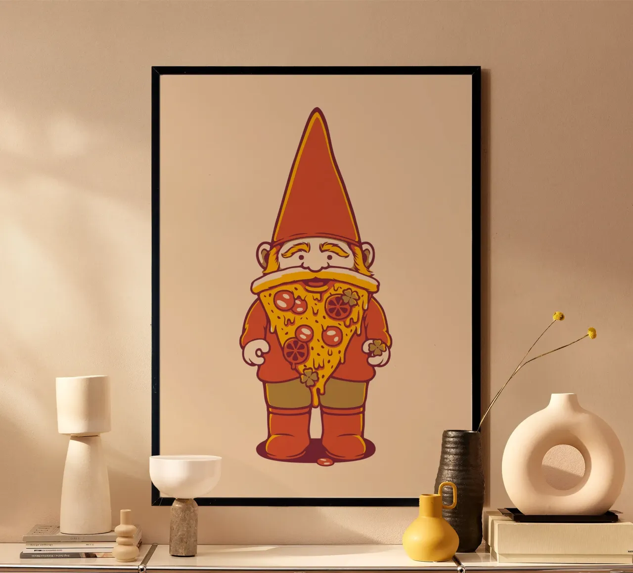Pizza Gnome carta hahnemühle da Tobe Fonseca