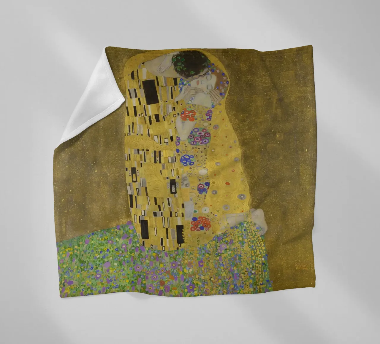 Gustav Klimt il bacio coperta in pile da 50 masterpieces