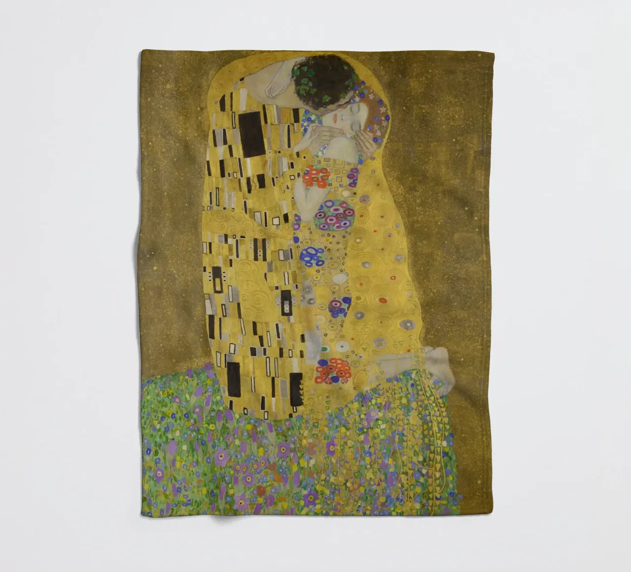 Gustav Klimt il bacio coperta in pile da 50 masterpieces