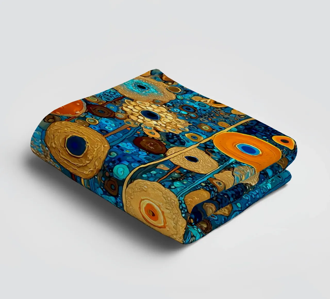 Flowers Garden Abstract A, style Gustav Klimt asciugamano da bagno da Mateo
