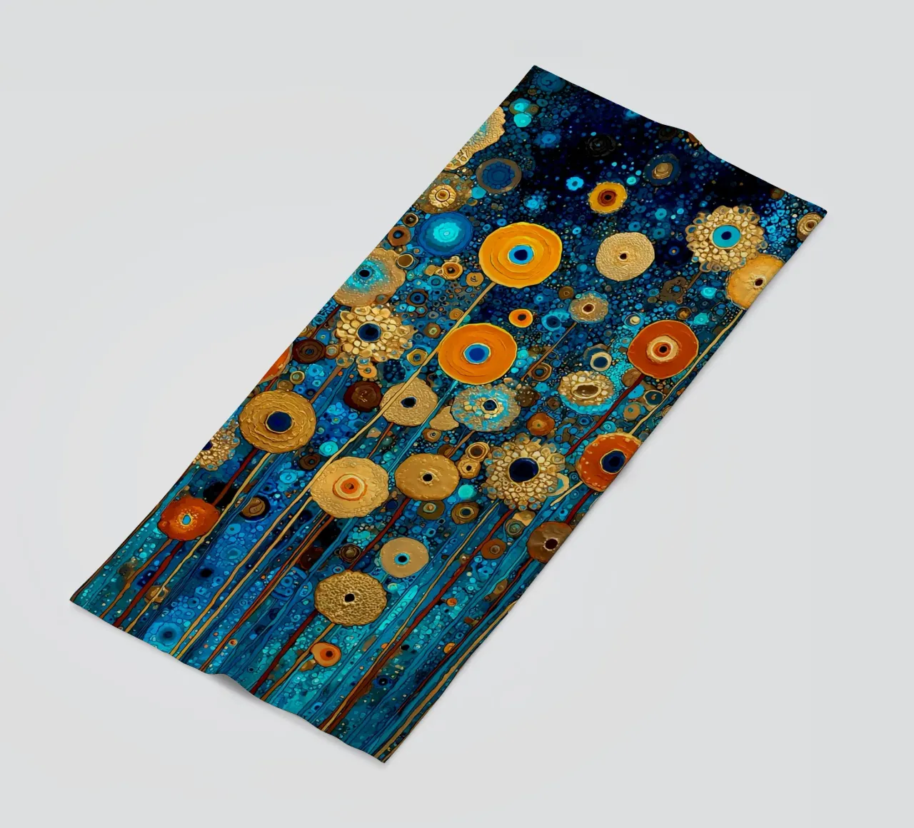 Flowers Garden Abstract A, style Gustav Klimt telo mare da Mateo