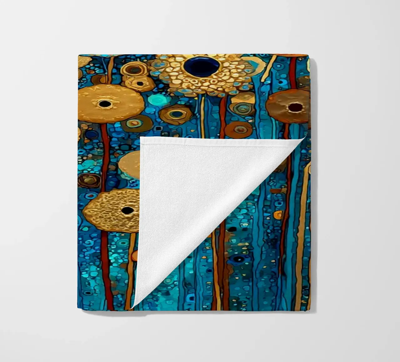 Flowers Garden Abstract A, style Gustav Klimt telo mare da Mateo