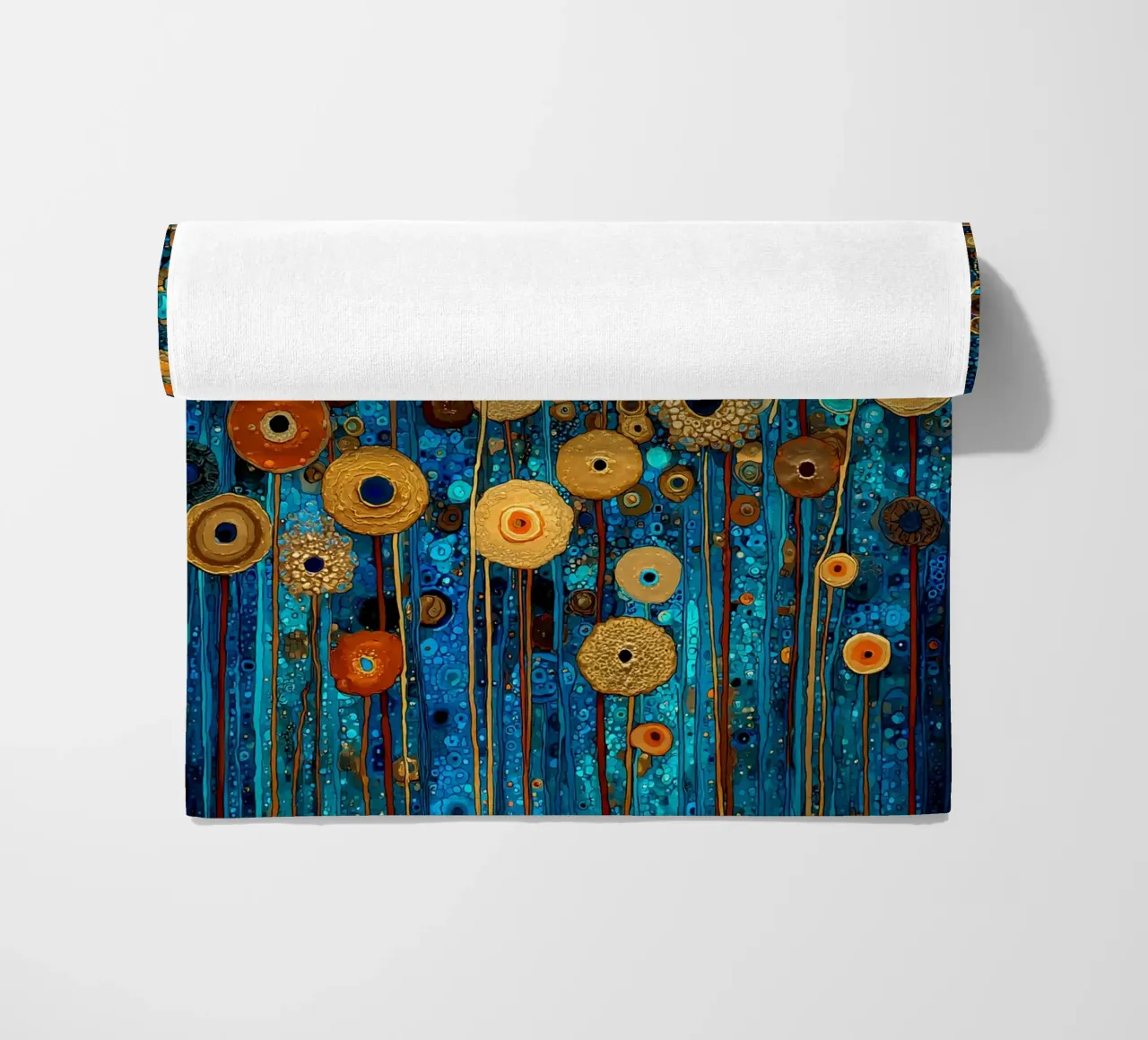 Flowers Garden Abstract A, style Gustav Klimt telo mare da Mateo