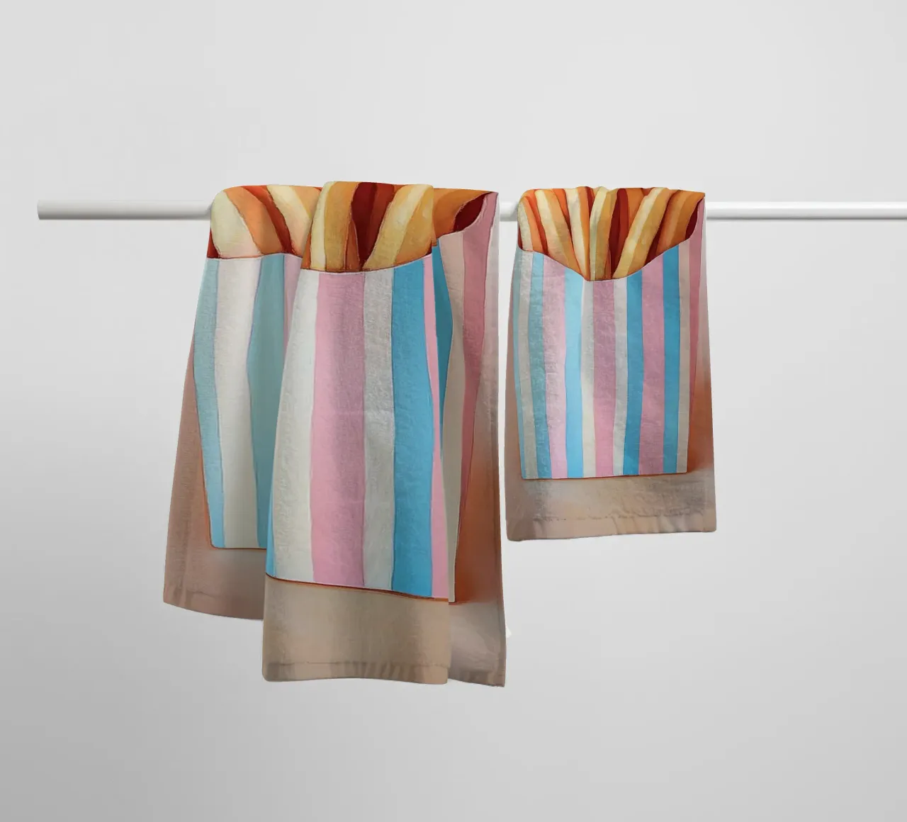 Strip box with chips towel by Carinaprint