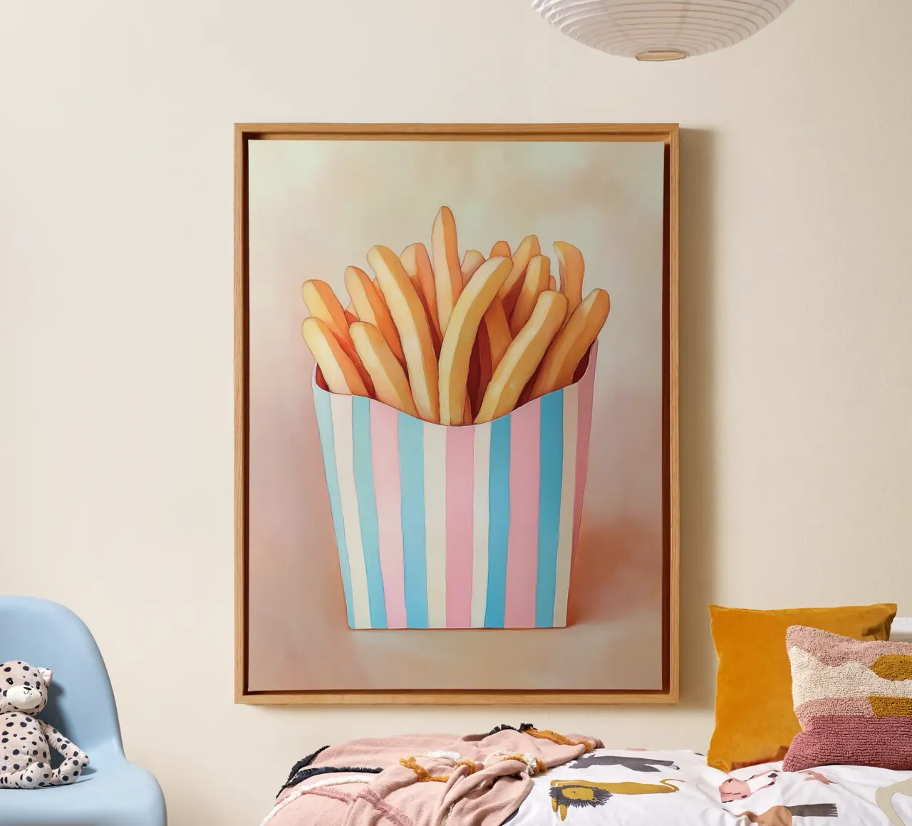 Strip box with chips canvas by Carinaprint