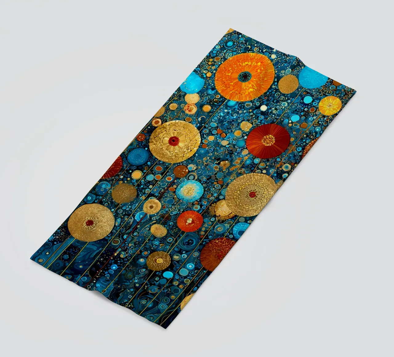 Flowers Garden Abstract C, style Gustav Klimt telo mare da Mateo