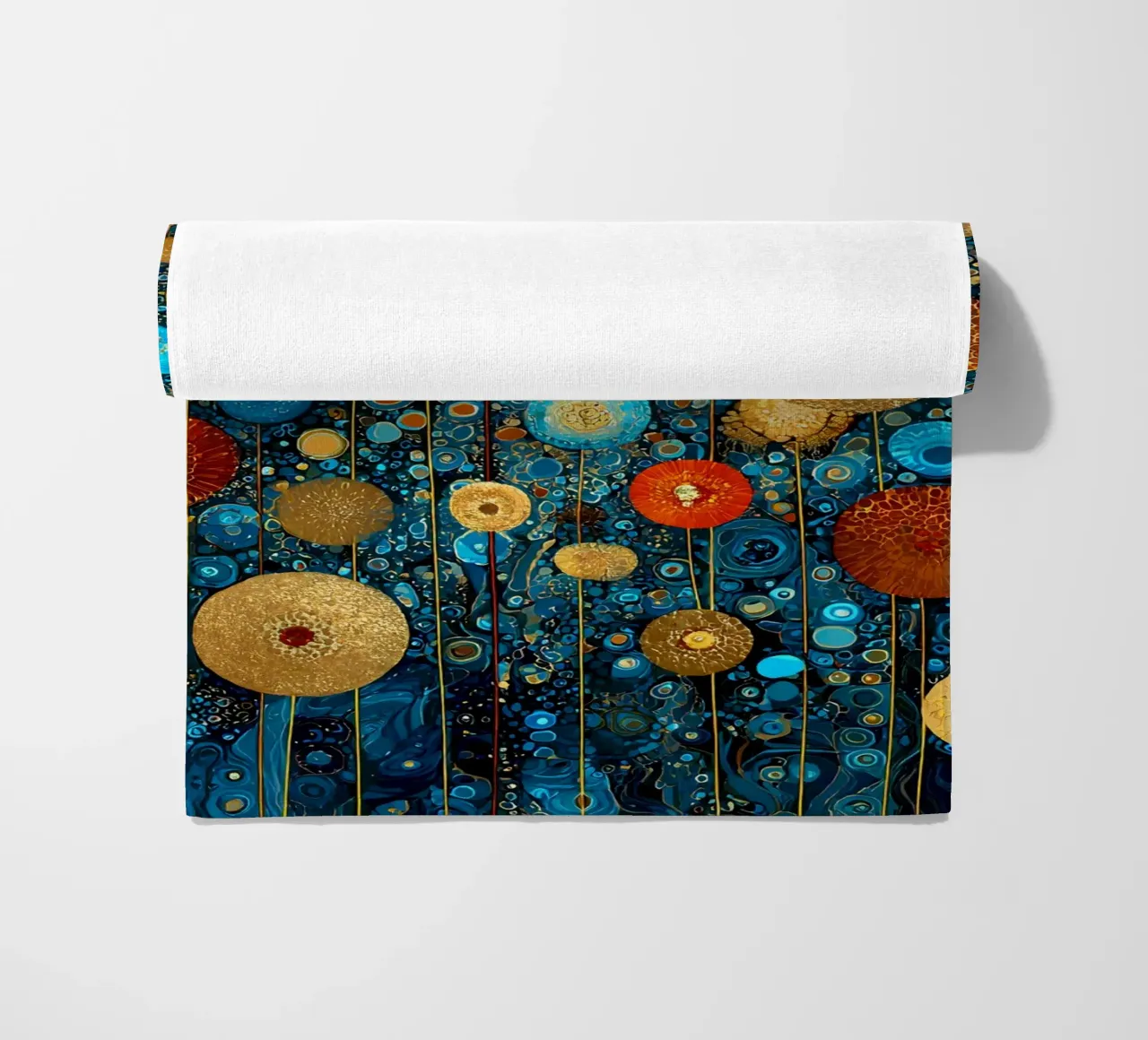 Flowers Garden Abstract C, style Gustav Klimt telo mare da Mateo