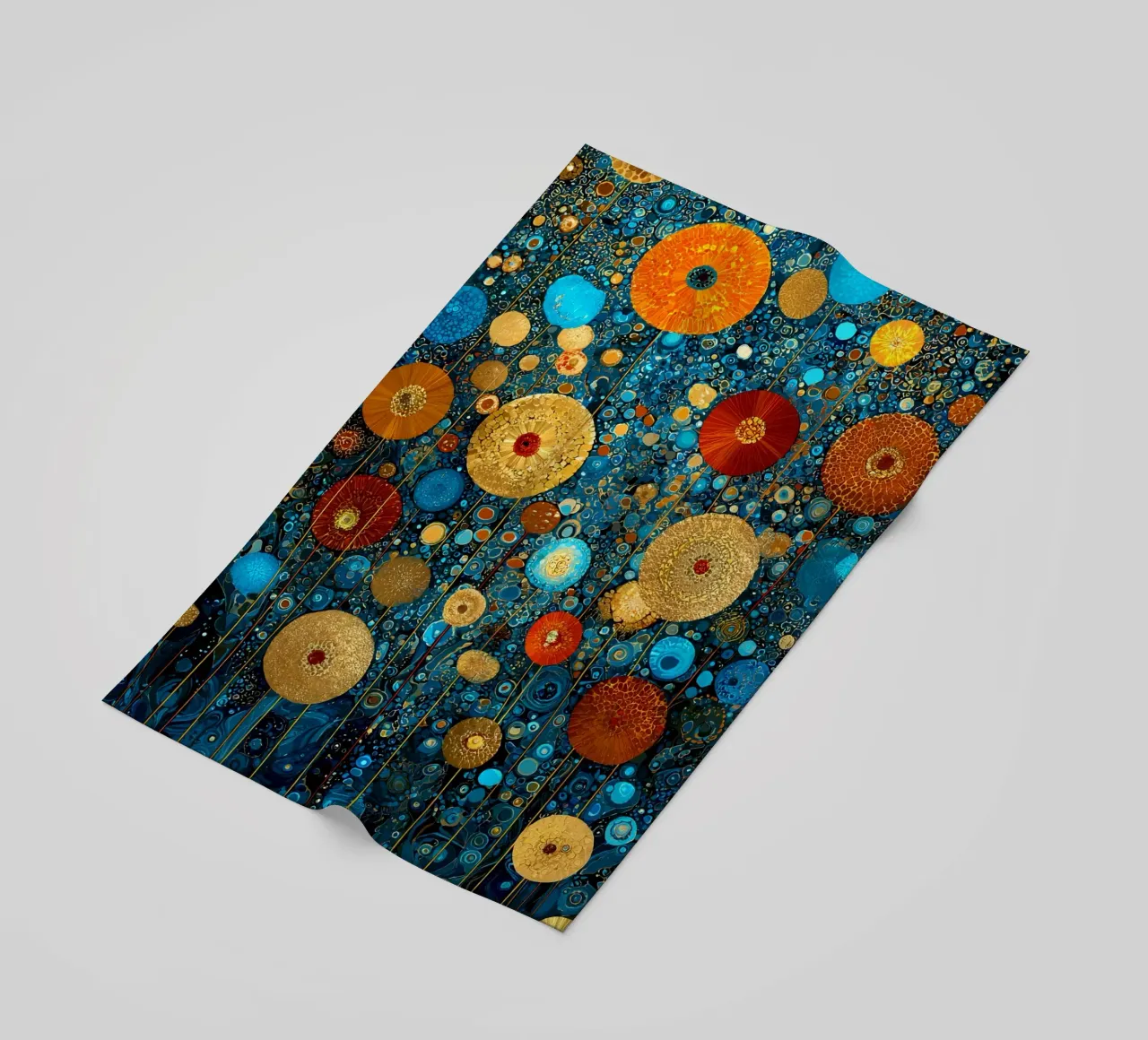 Flowers Garden Abstract C, style Gustav Klimt telo mare da Mateo