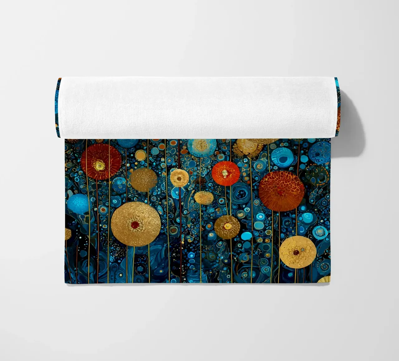 Flowers Garden Abstract C, style Gustav Klimt telo mare da Mateo