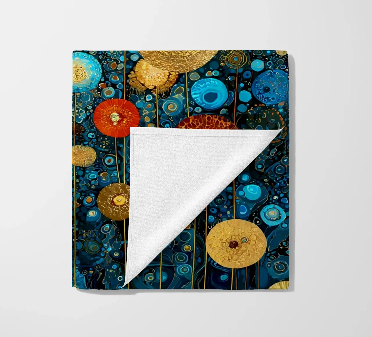 Flowers Garden Abstract C, style Gustav Klimt telo mare da Mateo