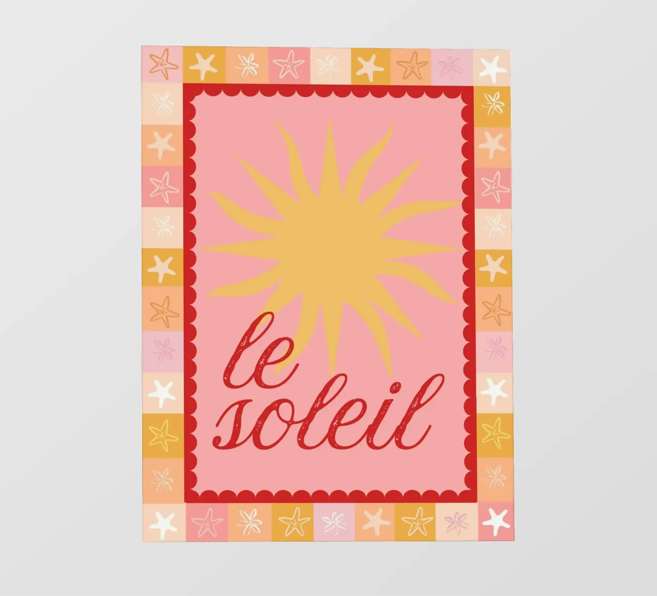 Poster Le Soleil pellicola backlit da Bella Studio