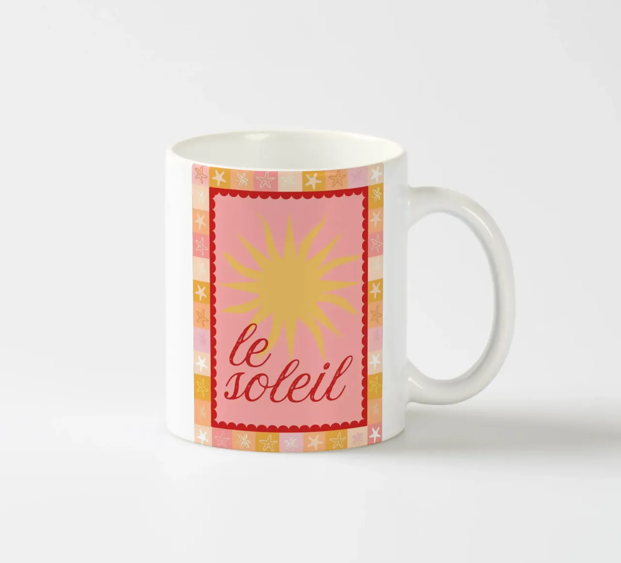 Poster Le Soleil tazza in ceramica da Bella Studio