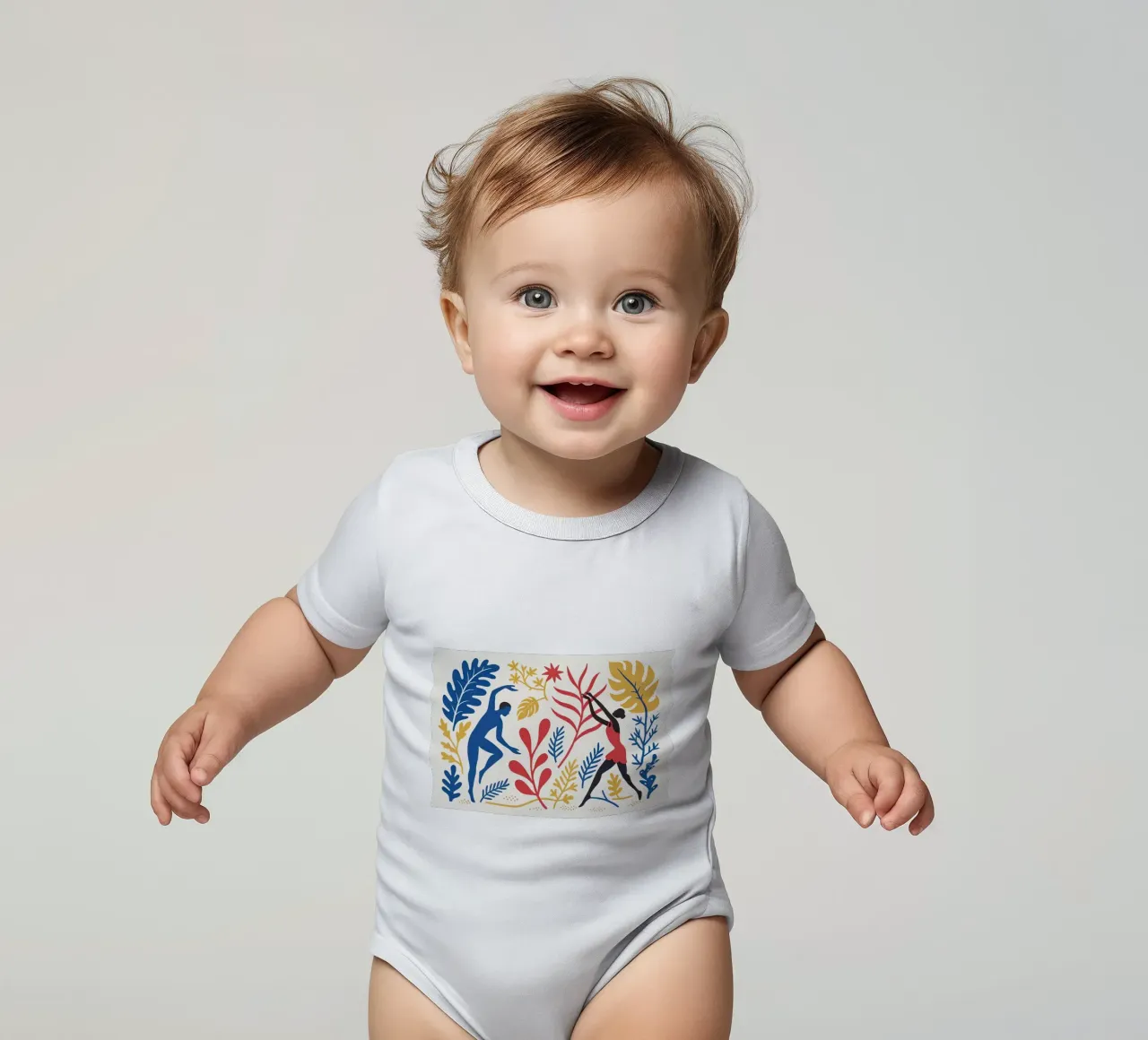 Omaggio a Matisse body neonato maniche corte da Point and Art