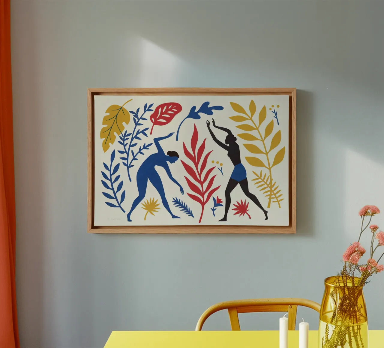 Omaggio a Matisse II tela con Cornice a cassetta da 🎨 Point and Art