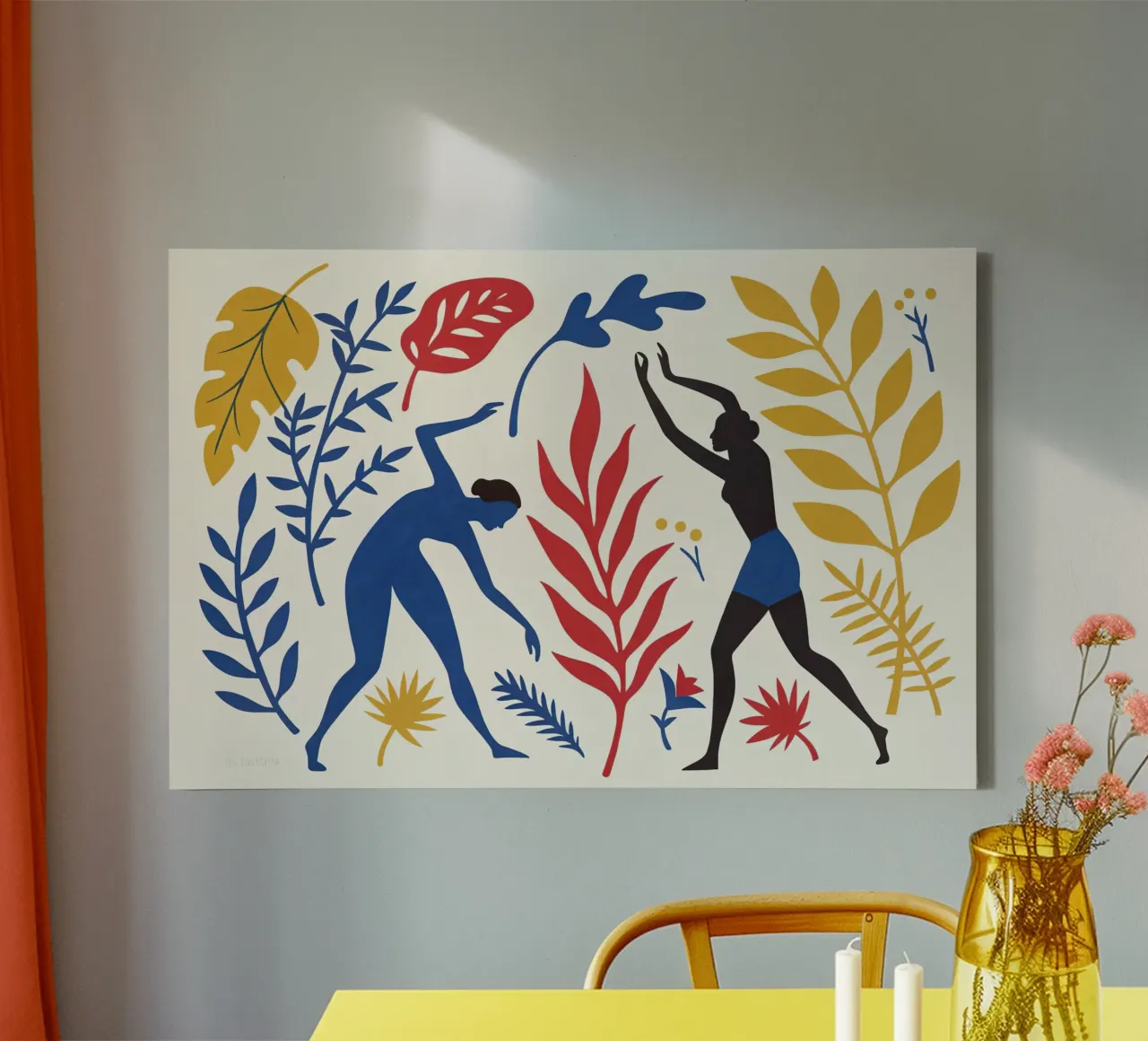 Omaggio a Matisse II tela con Cornice a cassetta da 🎨 Point and Art