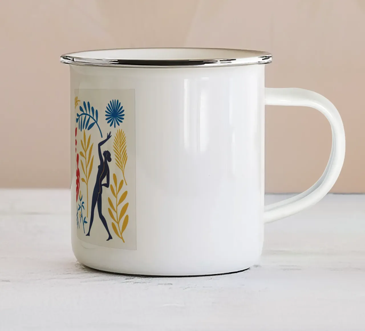 Omaggio a Matisse III tazza in smalto da Point and Art