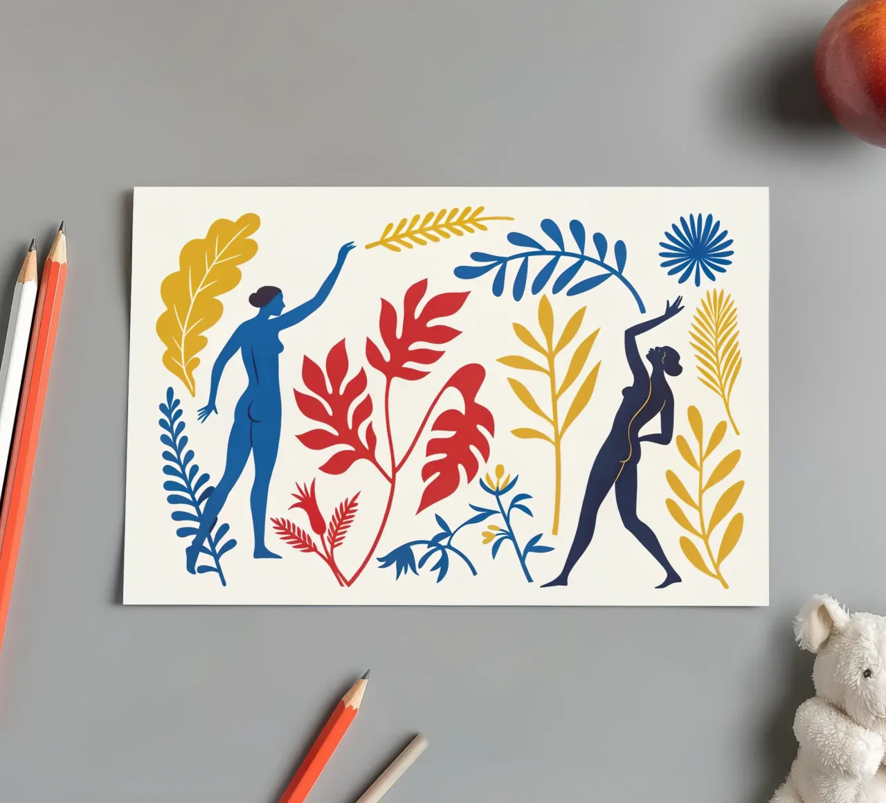Tribute to Matisse III sticker sheet by 🎨 Point and Art