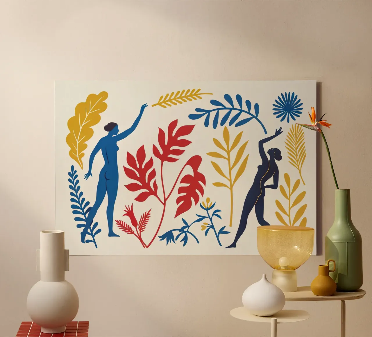 Omaggio a Matisse III tela con Cornice a cassetta da 🎨 Point and Art