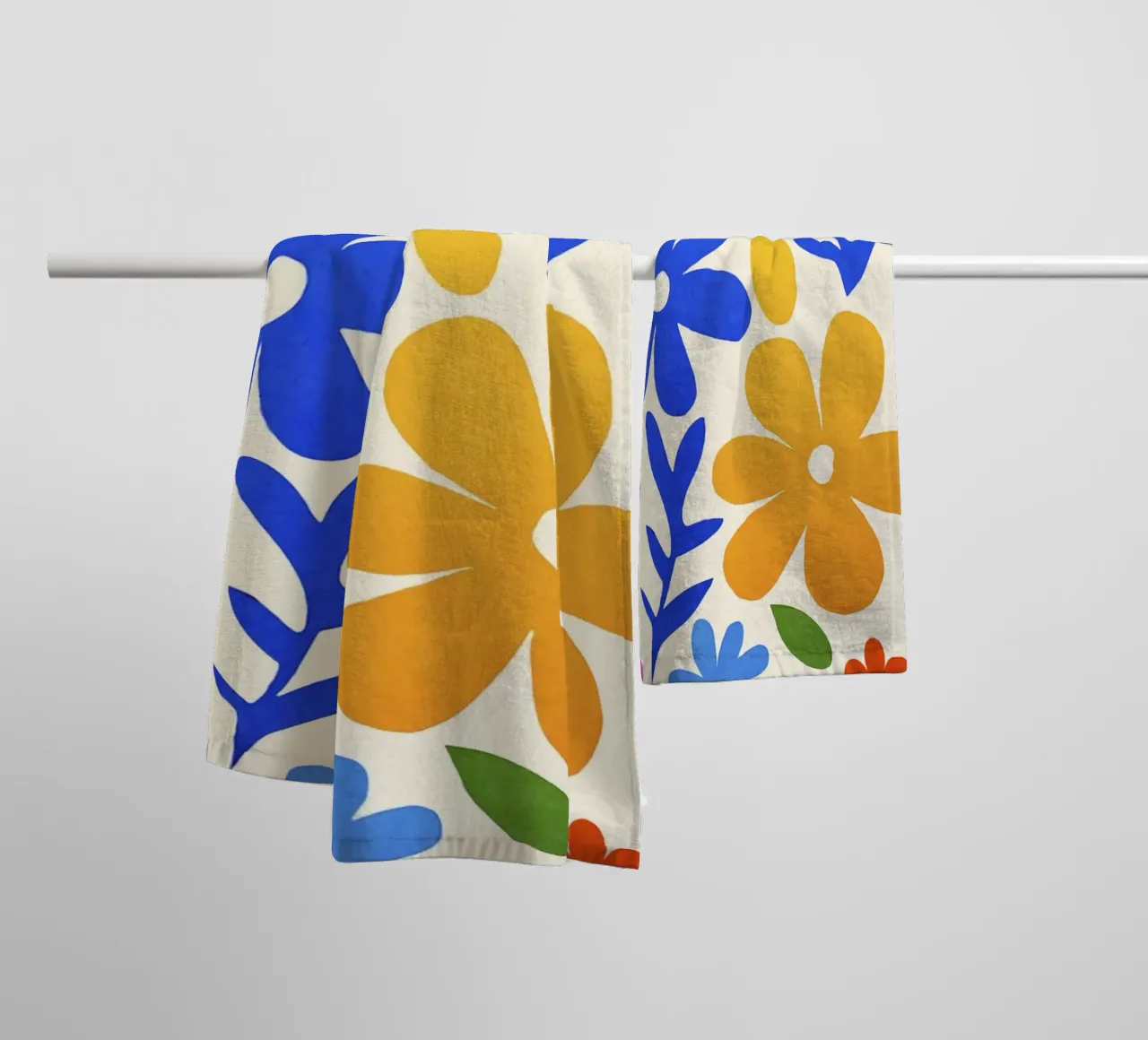 Matisse Groovy Zomerbloementuin badhanddoek van Andrea Haase Modern Home