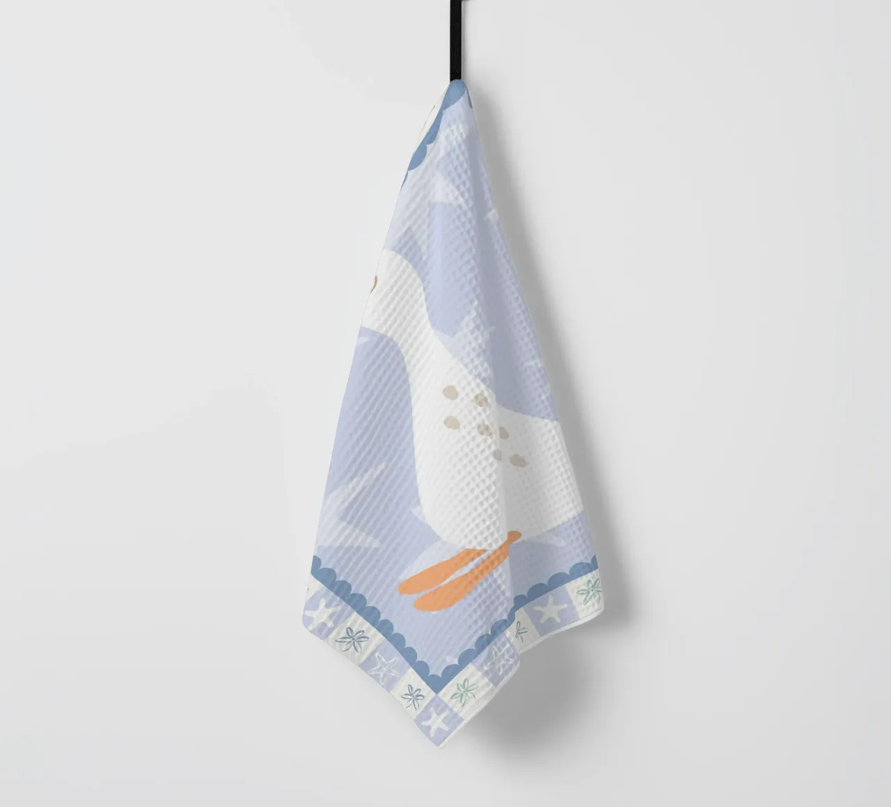 Goose Print, Kids Animal Wall Art, Cute Playroom Decor tea towel by SunshinePrints