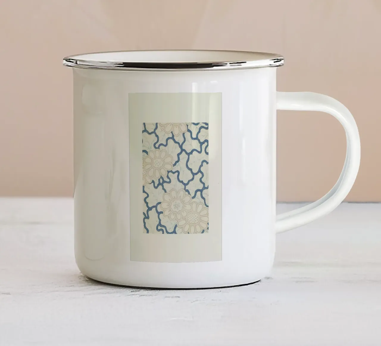 Shin-Bijutsukai - Floral III tazza in smalto da Vintage by JUNIQE