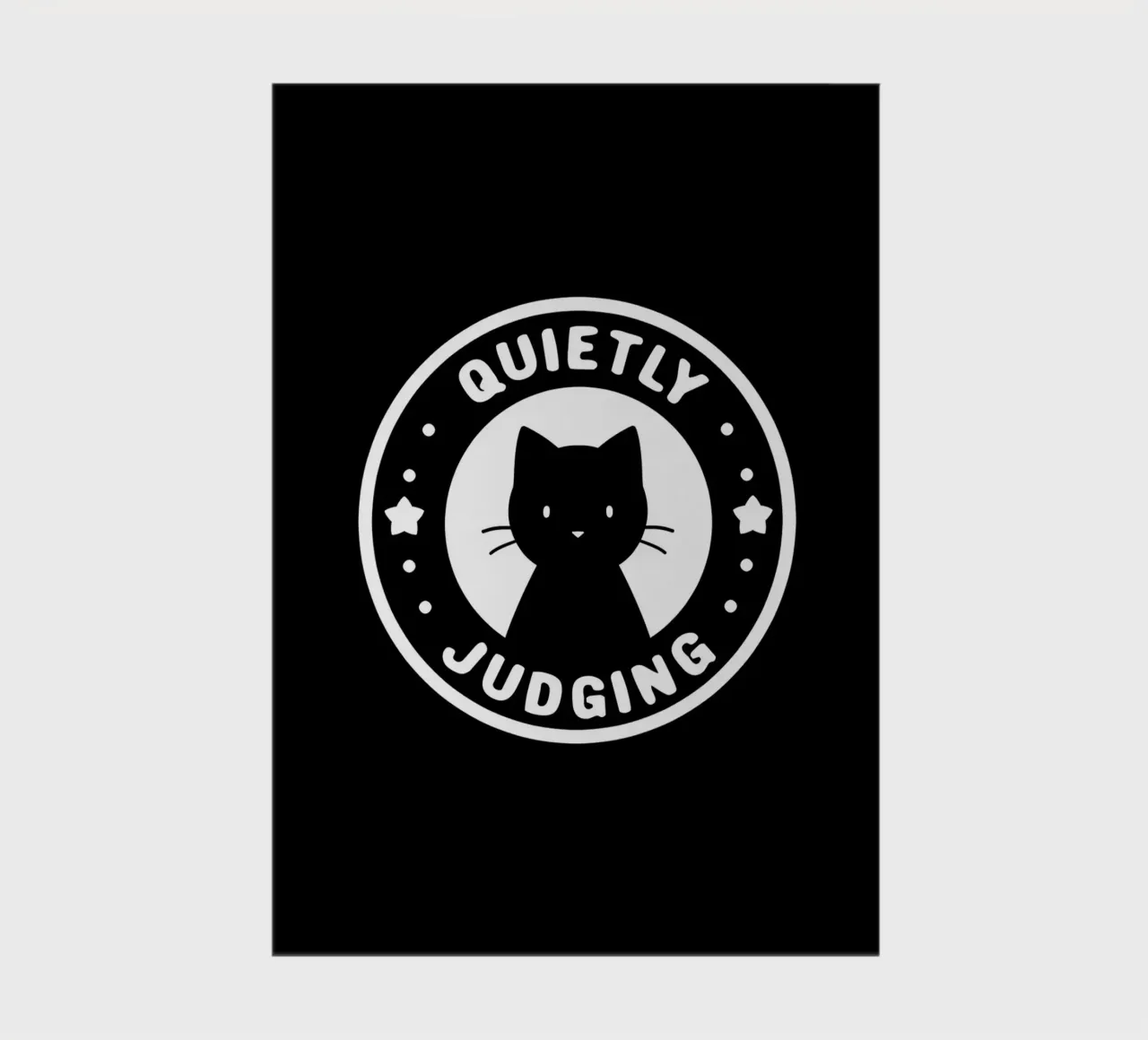 Quietly Judging Cat notebook by Tobe Fonseca