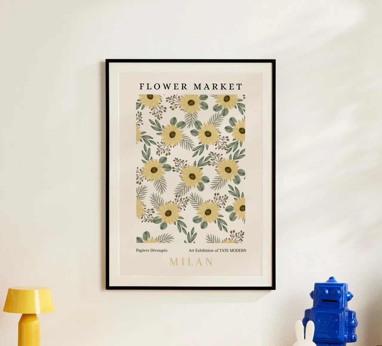 Poster espositivo del Mercato dei Fiori Girasole Botanico poster da NorwesClub