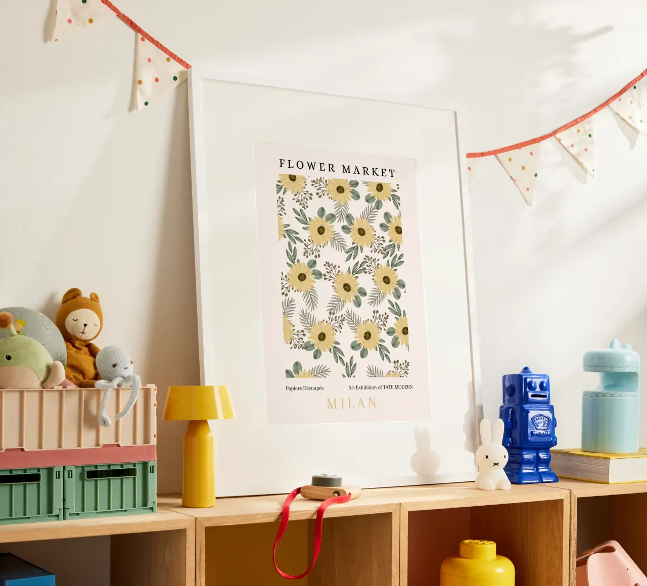 Poster espositivo del Mercato dei Fiori Girasole Botanico poster da NorwesClub