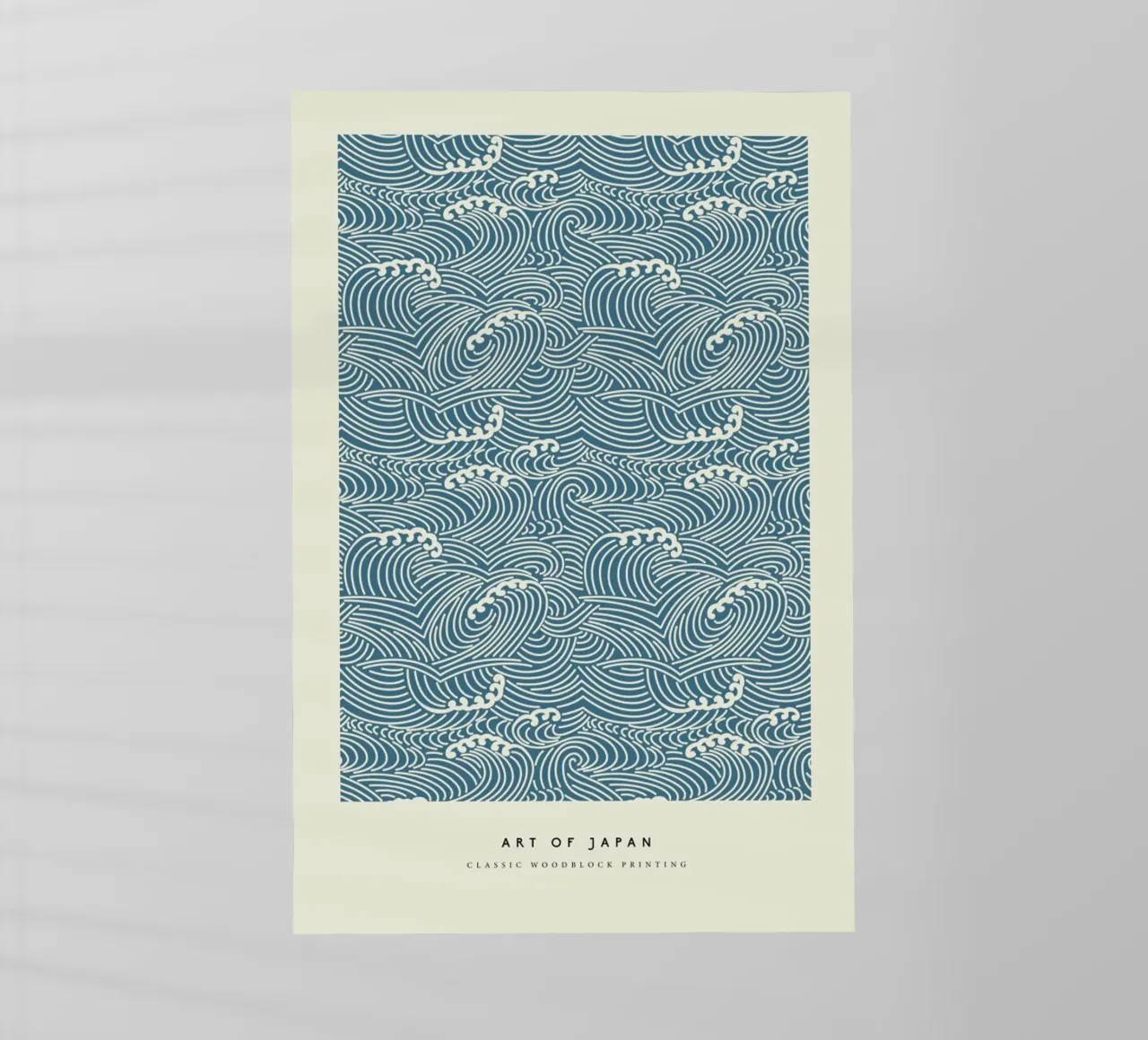 Japanese Crest Woodblock Backlit Folie von Vintage by JUNIQE