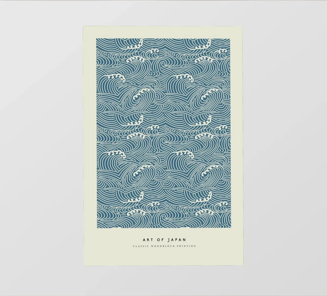 Japanese Crest Woodblock Backlit Folie von Vintage by JUNIQE