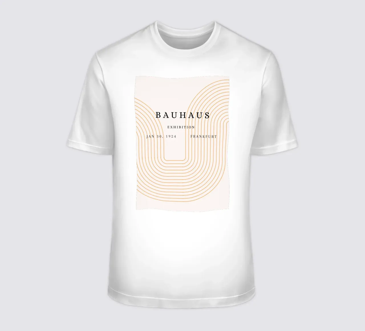 Bauhaus Exhibition 1924 Geometric Arches Poster t-shirt by NorwesClub