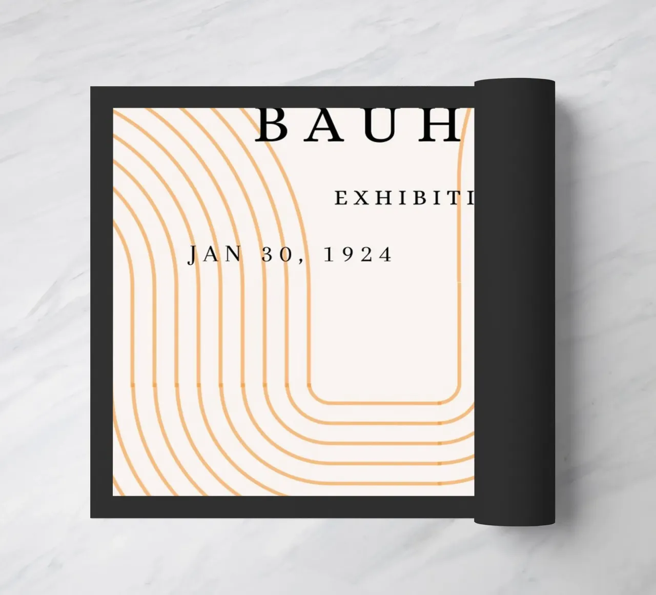 Mostra Bauhaus 1924 Poster con archi geometrici zerbino da NorwesClub