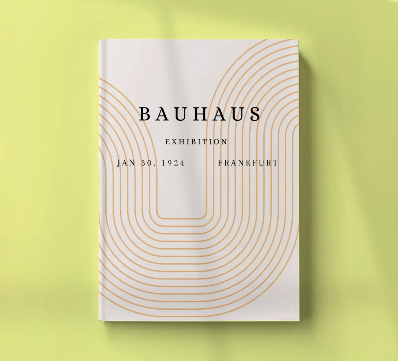 Bauhaus Exhibition 1924 Geometric Arches Poster notebook by NorwesClub