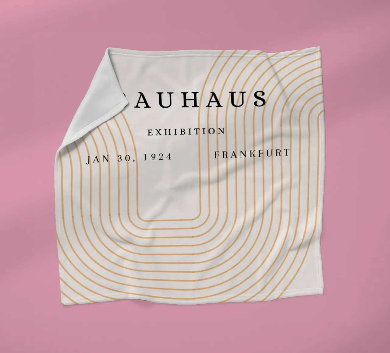 Mostra Bauhaus 1924 Poster con archi geometrici coperta in pile da NorwesClub